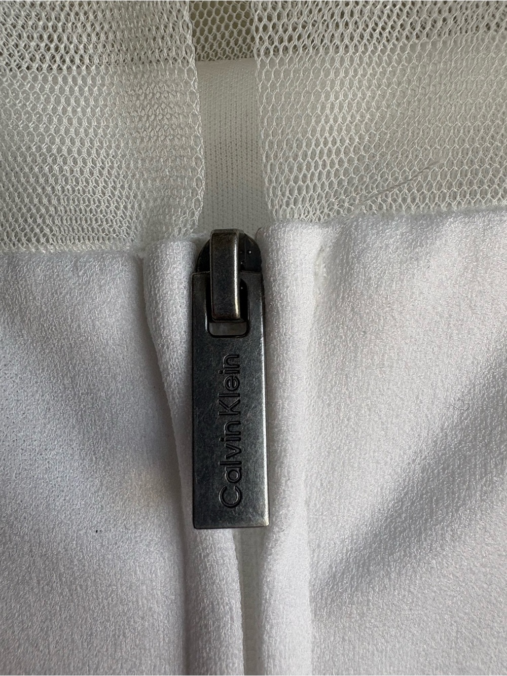 Calvin Klein White Sheer-Yoke Bow A-Line Dress - Picture 4 of 7